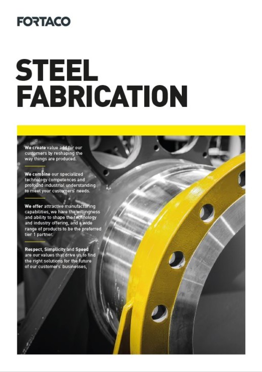 Fortaco Steel Fabrication Brochure Front Page Thumbnail